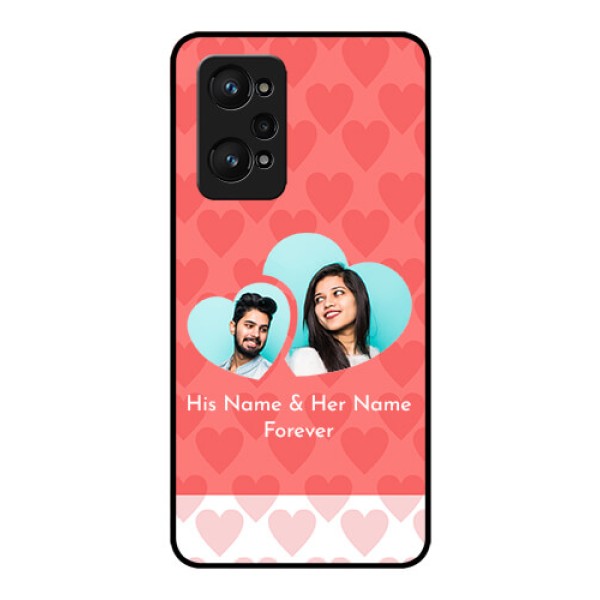 Realme GT Neo 3T Personalized Glass Phone Case - Couple Pic Upload Design Realme GT Neo 3T Personalized Glass Phone Case - Couple Pic Upload Design