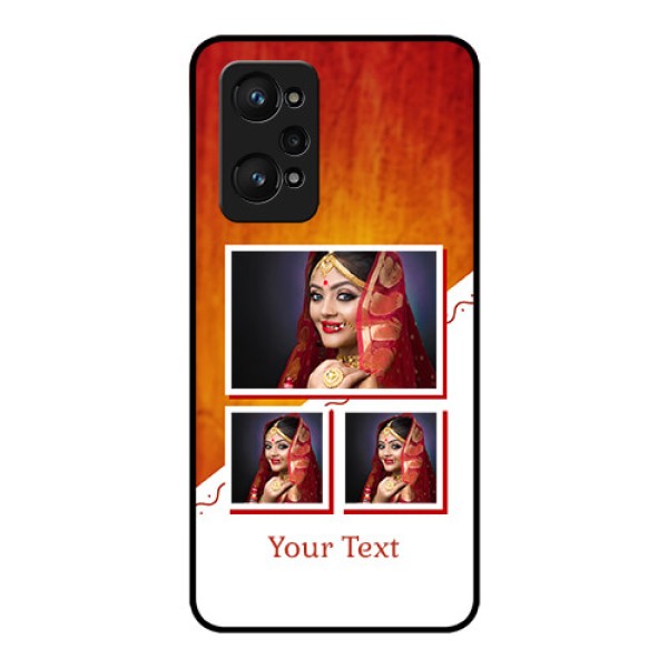 Realme GT Neo 3T Custom Glass Phone Case - Wedding Memories Design