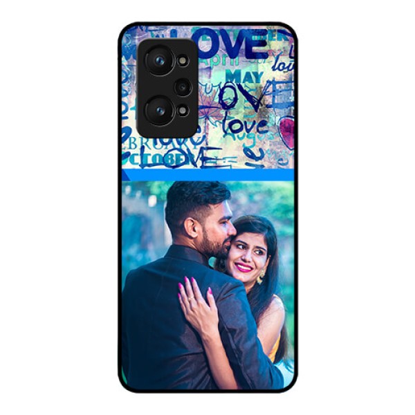 Realme GT Neo 3T Custom Glass Mobile Case - Colorful Love Design