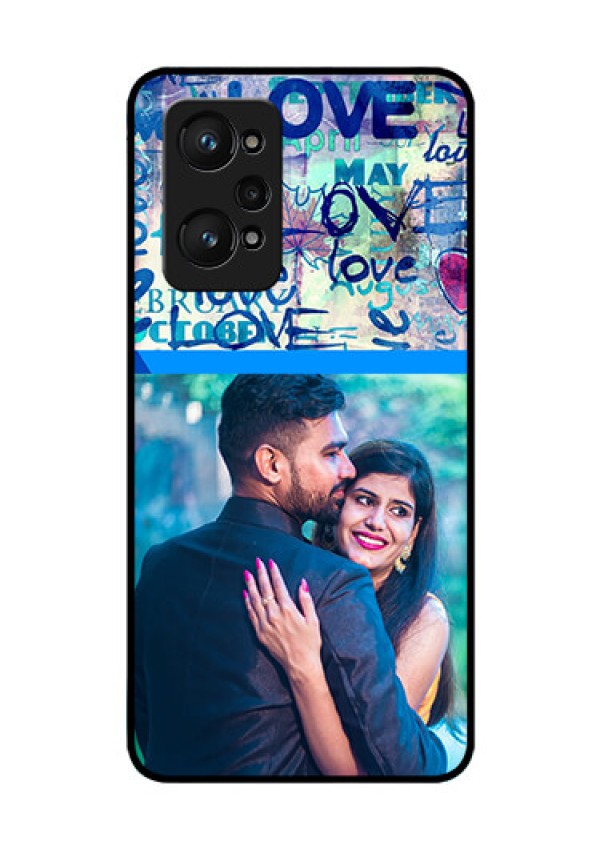 Realme GT Neo 3T Custom Glass Mobile Case - Colorful Love Design