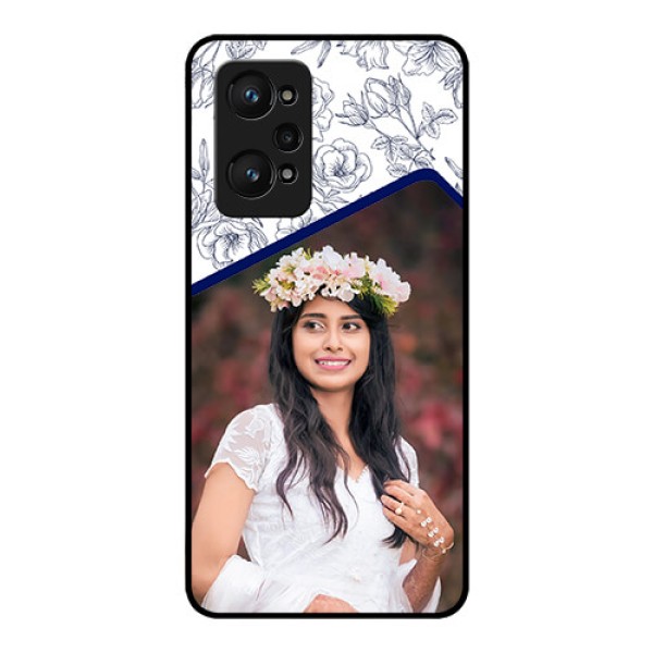 Realme GT Neo 3T Personalized Glass Phone Case - Premium Floral Design Realme GT Neo 3T Personalized Glass Phone Case - Premium Floral Design