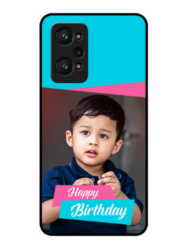Custom Realme GT Neo 3T Personalized Glass Phone Case - Image Holder with 2 Color Design