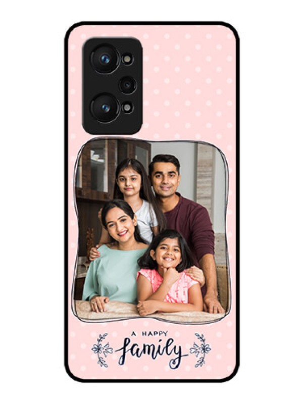 Custom Realme GT Neo 3T Custom Glass Phone Case - Family with Dots Design