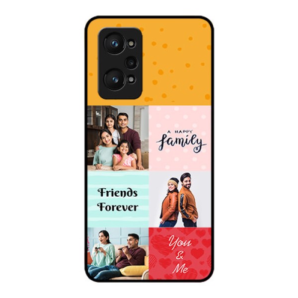 Realme GT Neo 3T Personalized Glass Phone Case - Images with Quotes Design