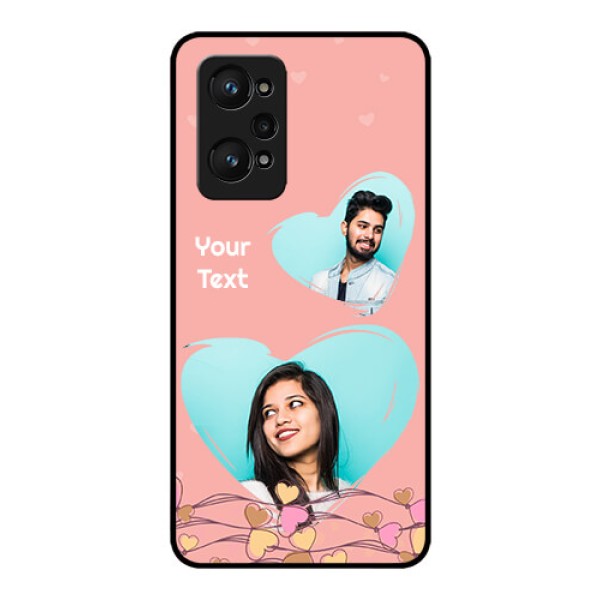 Realme GT Neo 3T Custom Glass Mobile Case - Love Doodle Design