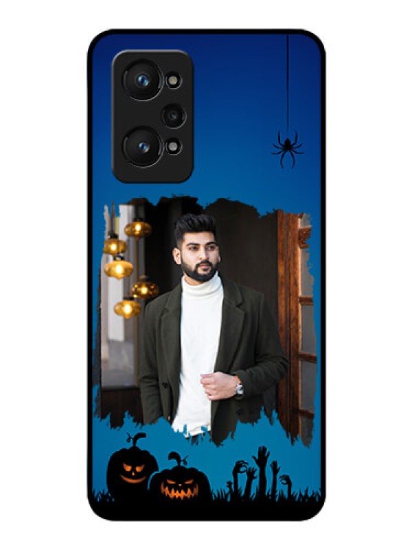 Custom Realme GT Neo 3T Photo Printing on Glass Case - with pro Halloween design