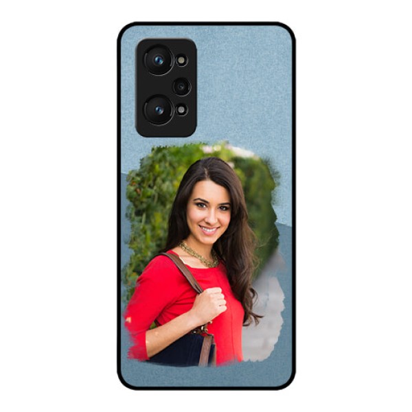 Realme GT Neo 3T Custom Glass Mobile Case - Grunge Line Art Design