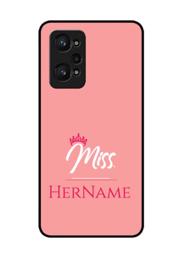 Realme GT Neo 3T Custom Glass Phone Case Mrs with Name
