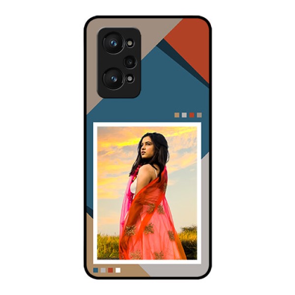 Realme Gt Neo 3T Personalized Glass Phone Case - Retro color pallet Design Realme Gt Neo 3T Personalized Glass Phone Case - Retro color pallet Design