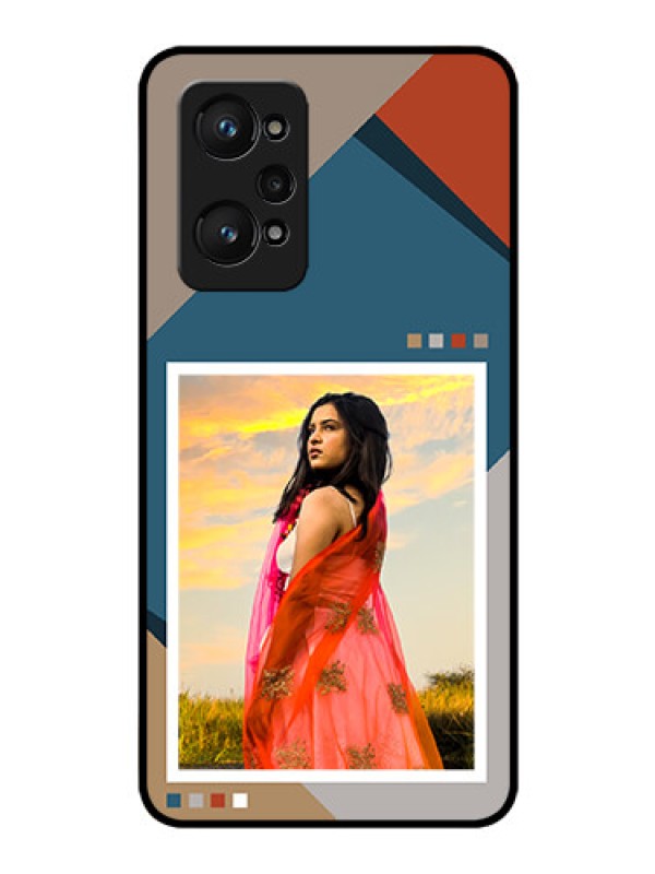 Custom Realme Gt Neo 3T Personalized Glass Phone Case - Retro color pallet Design