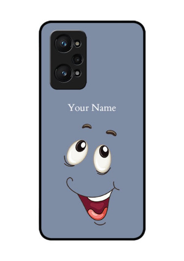 Realme Gt Neo 3T Photo Printing on Glass Case - Laughing Cartoon Face Design