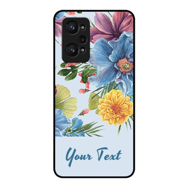 Realme Gt Neo 3T Custom Glass Mobile Case - Stunning Watercolored Flowers Painting Design Realme Gt Neo 3T Custom Glass Mobile Case - Stunning Watercolored Flowers Painting Design