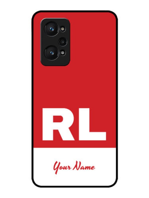 Custom Realme Gt Neo 3T Personalized Glass Phone Case - dual tone custom text Design