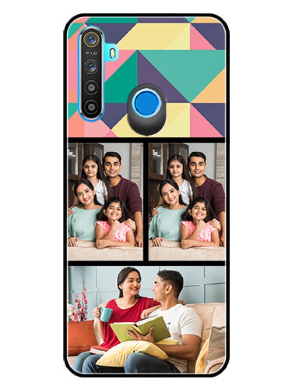 Custom Realme Narzo 10 Custom Glass Phone Case  - Bulk Pic Upload Design