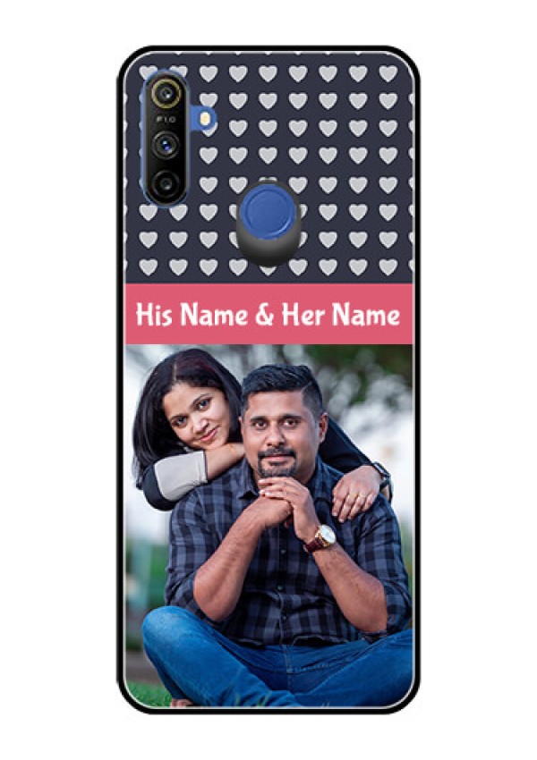 Realme Narzo 10A Custom Glass Mobile Case  - Love Symbols Design