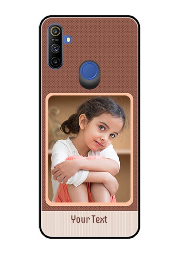 Realme Narzo 10A Custom Glass Phone Case  - Simple Pic Upload Design