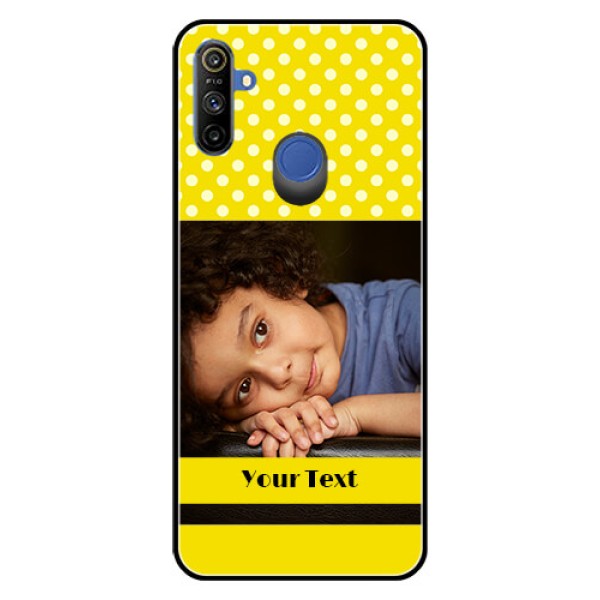 Realme Narzo 10A Custom Glass Phone Case  - Bright Yellow Case Design