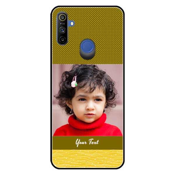 Realme Narzo 10A Custom Glass Phone Case  - Simple Green Color Design