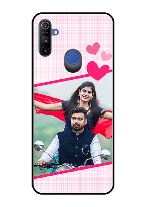 Realme Narzo 10A Custom Glass Phone Case  - Love Shape Heart Design