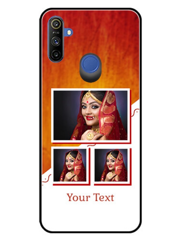 Custom Realme Narzo 10A Custom Glass Phone Case  - Wedding Memories Design  