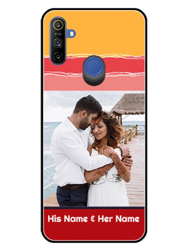 Custom Realme Narzo 10A Custom Glass Mobile Case  - Colorful Case Design