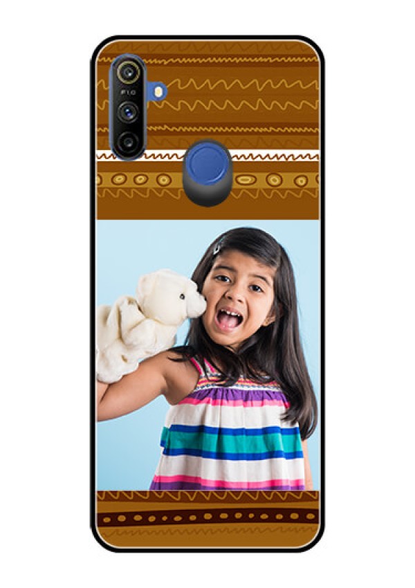 Realme Narzo 10A Custom Glass Phone Case  - Friends Picture Upload Design 