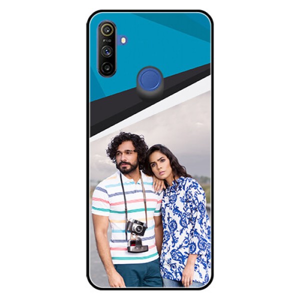 Realme Narzo 10A Photo Printing on Glass Case  - Simple Pattern Photo Upload Design