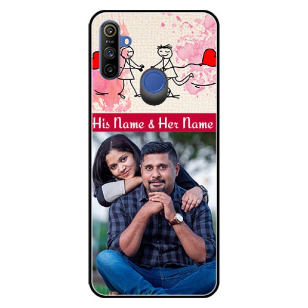 Realme Narzo 10A Photo Printing on Glass Case  - You and Me Case Design