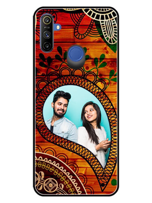 Custom Realme Narzo 10A Personalized Glass Phone Case  - Abstract Colorful Design