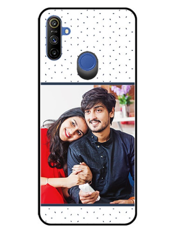 Custom Realme Narzo 10A Personalized Glass Phone Case  - Premium Dot Design