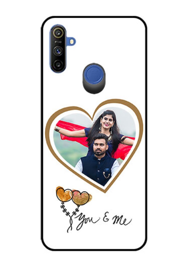 Realme Narzo 10A Custom Glass Mobile Case  - You & Me Design