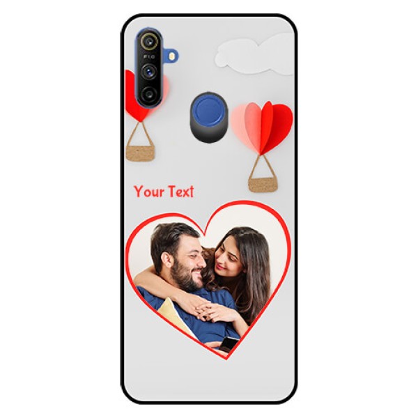 Realme Narzo 10A Custom Glass Mobile Case  - Parachute Love Design