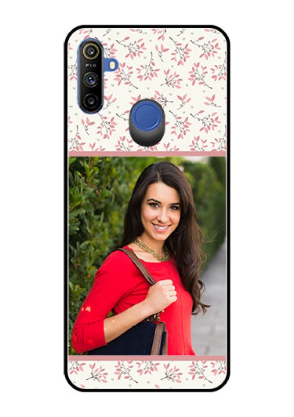Realme Narzo 10A Custom Glass Phone Case  - Premium Floral Design