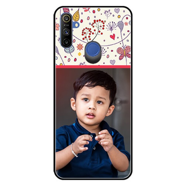 Realme Narzo 10A Custom Glass Mobile Case  - Premium Floral Design