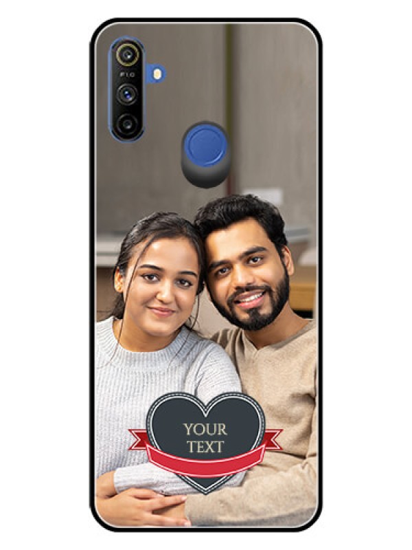 Custom Realme Narzo 10A Custom Glass Phone Case  - Just Married Couple Design