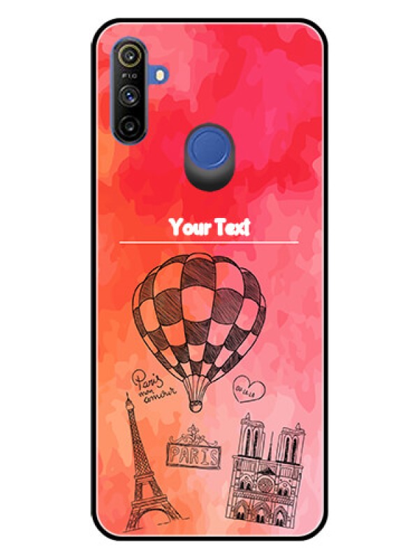 Custom Realme Narzo 10A Custom Glass Phone Case  - Paris Theme Design