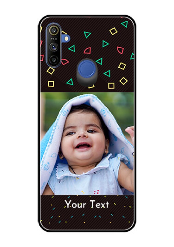 Realme Narzo 10A Custom Glass Phone Case  - with confetti birthday design