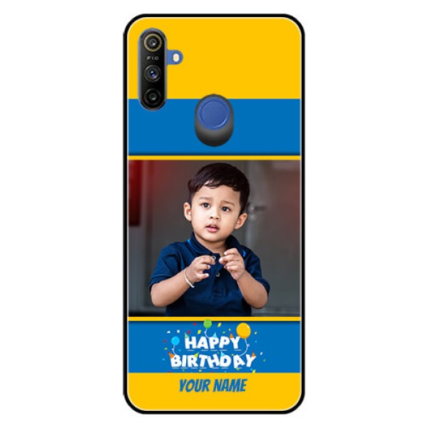 Realme Narzo 10A Custom Glass Mobile Case  - Birthday Wishes Design