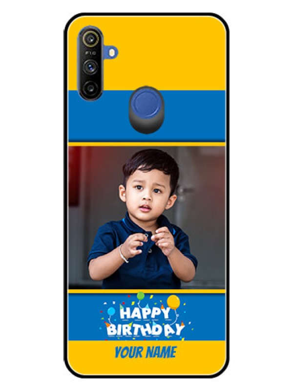 Custom Realme Narzo 10A Custom Glass Mobile Case  - Birthday Wishes Design