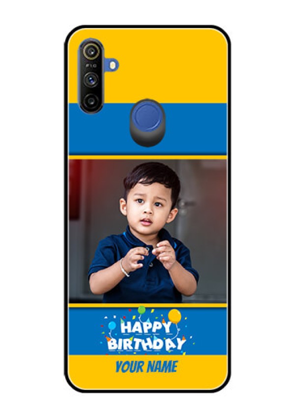Realme Narzo 10A Custom Glass Mobile Case  - Birthday Wishes Design