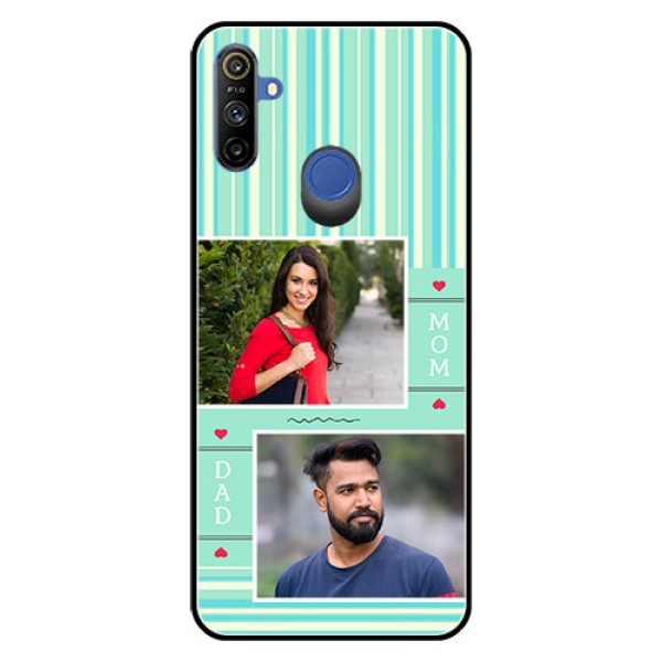 Realme Narzo 10A Custom Glass Phone Case - Mom & Dad Pic Design Realme Narzo 10A Custom Glass Phone Case - Mom & Dad Pic Design