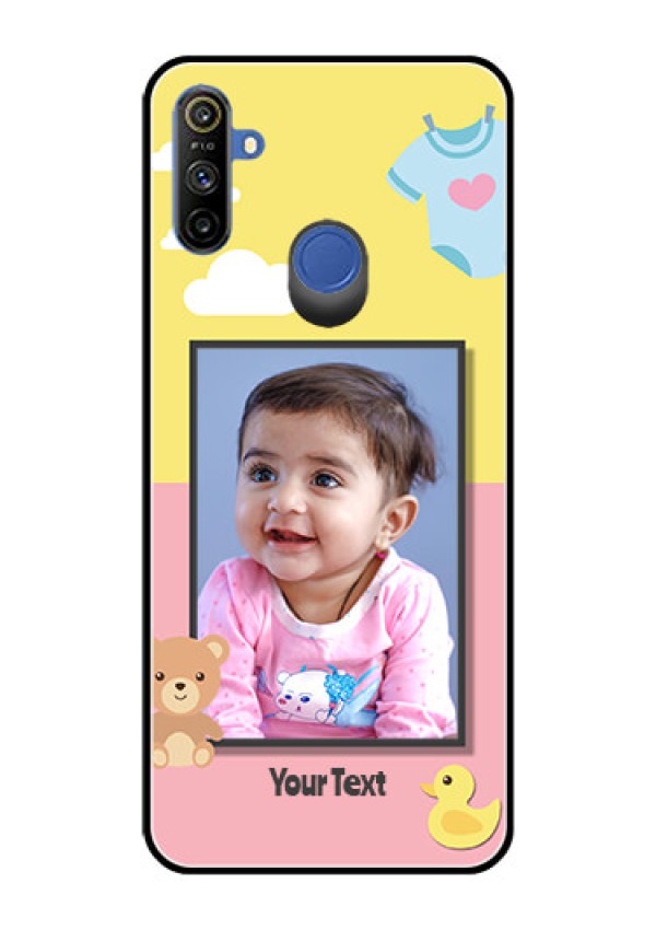 Realme Narzo 10A Photo Printing on Glass Case  - Kids 2 Color Design