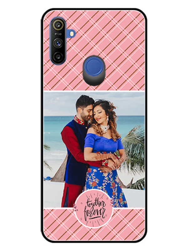 Custom Realme Narzo 10A Personalized Glass Phone Case  - Together Forever Design