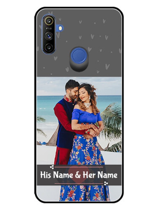 Custom Realme Narzo 10A Custom Glass Mobile Case  - Buy Love Design with Photo Online