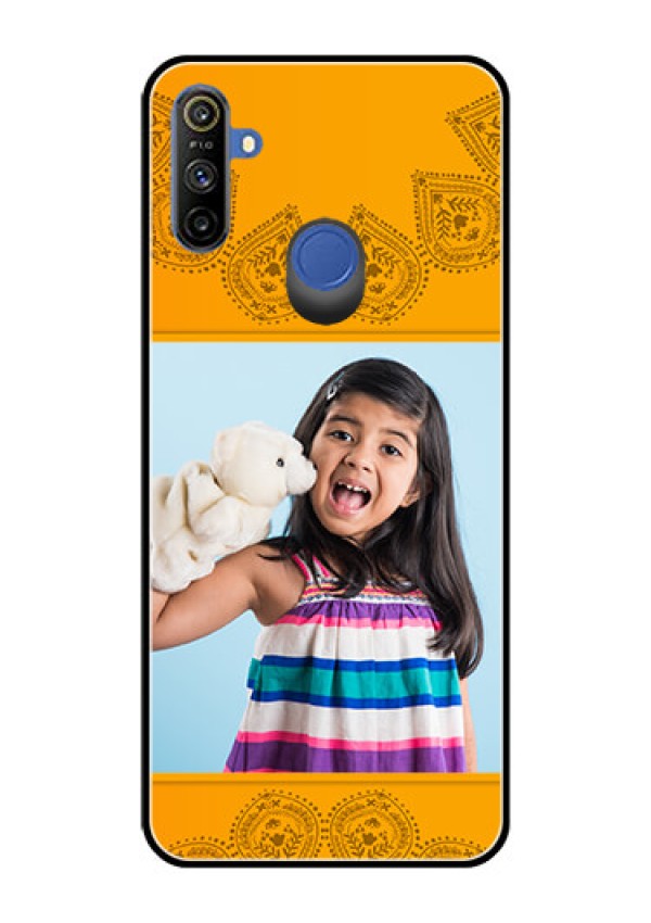 Realme Narzo 10A Personalized Glass Phone Case  - Photo Wedding Design 