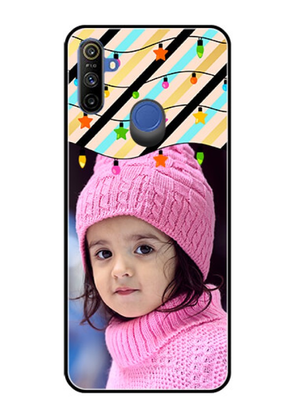 Realme Narzo 10A Custom Glass Mobile Case  - Lights Hanging Design