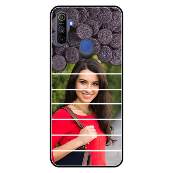 Realme Narzo 10A Custom Glass Phone Case - with Oreo Biscuit Design Realme Narzo 10A Custom Glass Phone Case - with Oreo Biscuit Design