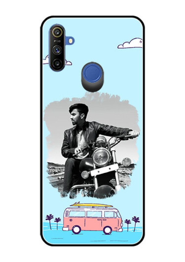Realme Narzo 10A Photo Printing on Glass Case  - Travel & Adventure Design