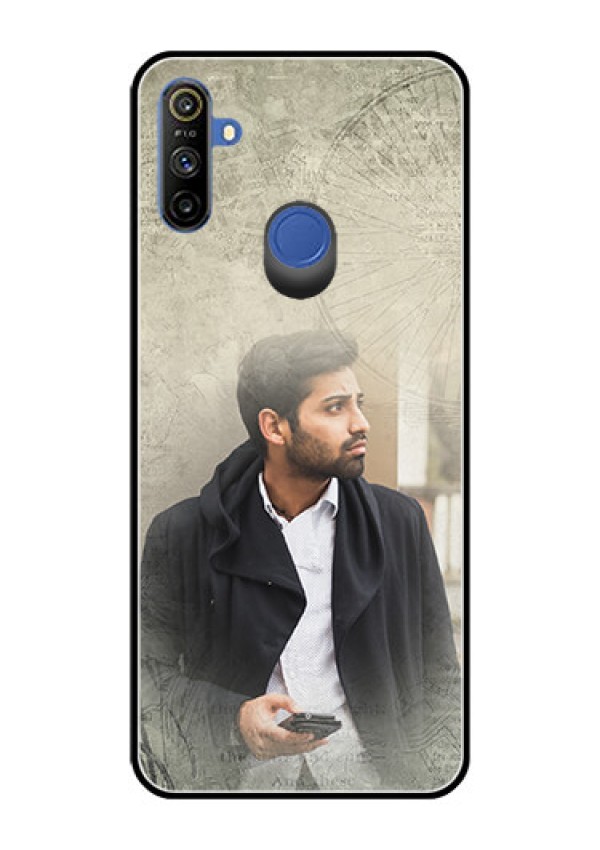 Realme Narzo 10A Custom Glass Phone Case  - with vintage design