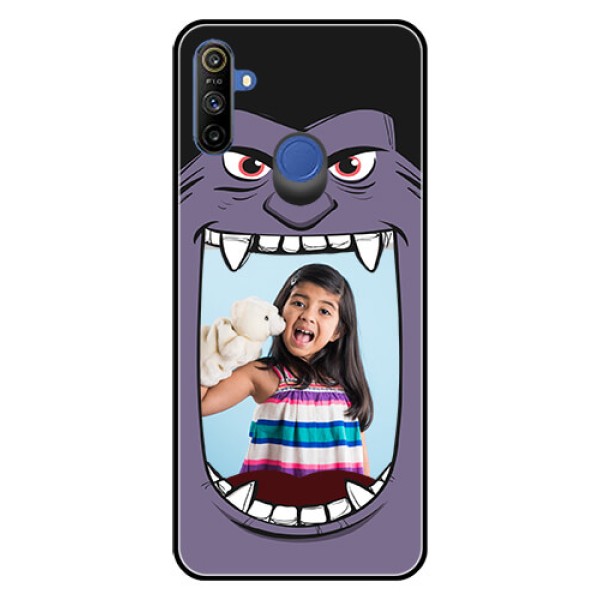 Realme Narzo 10A Custom Glass Phone Case - Angry Monster Design Realme Narzo 10A Custom Glass Phone Case - Angry Monster Design